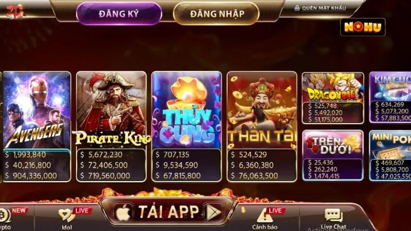 Nổ hũ Zowin hấp dẫn người chơi Nổ hũ Zowin hấp dẫn người chơi