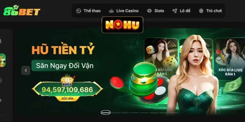 Săn thưởng hàng tỷ đồng với sảnh nổ hũ tại86bet Săn thưởng hàng tỷ đồng với sảnh nổ hũ tại86bet